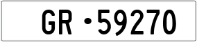 Trailer License Plate